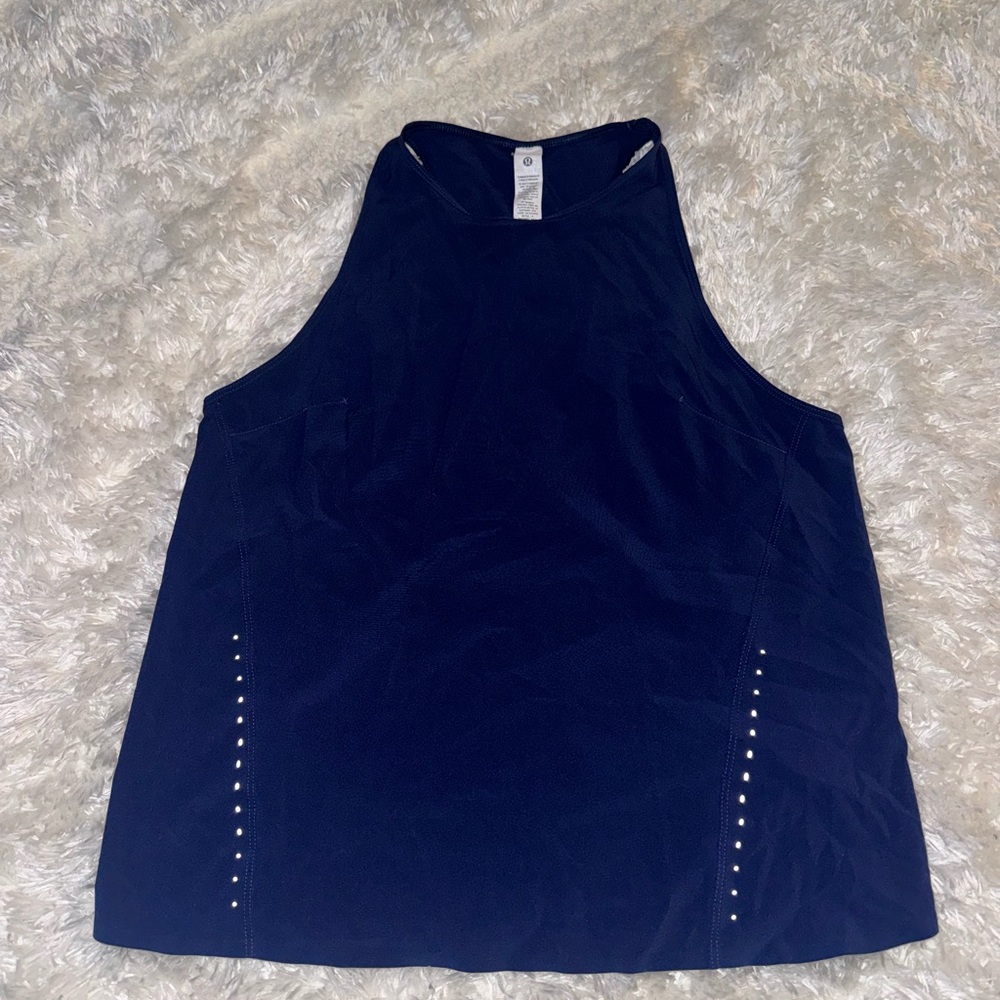 LULU LEMON NAVY TANK
